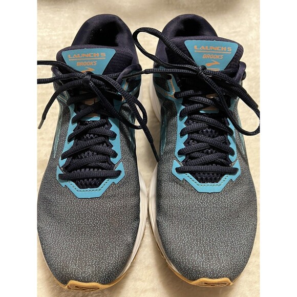 Brooks Launch 5 Womens Gray Blue Purple Running Training Shoes Size 10 - Picture 6 of 11